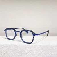 Lunettes de soleil lunettes optiques pour lentille anti-bleu de style rétro unisexe plaque carrée carrée complète sages de rangement gratuits