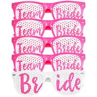 Decorazione per feste 1pc Pink Team Bride per essere occhiali di plastica Bridesmaid Bridal Shower Bachelorette Hen Wedding Pobooth Punts