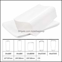 Gift Party Party Supplies Festive Home Garden White Sublimation Shrink Film Sleeve for Dh1qz
