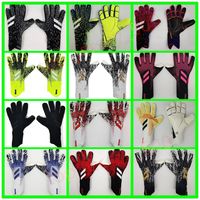 Новые вратаря перчатки для защиты пальцев Профессиональные мужчины футбольные перчатки взрослые дети толстые вратаря футбольные Glove230f