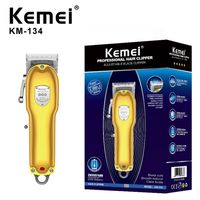 Kemei Barber Shop Shaver Recargable Cuter Cutmer Cliper Hombre Blade Ajustable Maquinaria Máquina de corte de pelo Clipper KM-134 Trimmer2257A