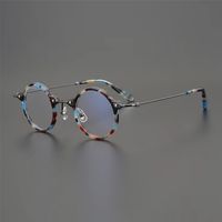 60% Outlet Online Store Super Mini Gold Beam Handgjord rund ram av Kina Collection Plate Myopia Glasögon Ram för män och kvinnor