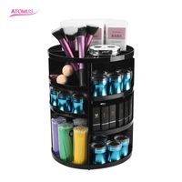 Makeup Brushes Degree Rotating Organizer Brush Holder Case Tool Cosmetic Storage Box Shelf Display StandMakeup