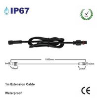 Downlights Silicone Wire 1 Meter Waterproof Cord Extension Cable And Shunt For 12V 24V Lighting Lamp 10pcs2649195W