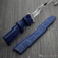 Correas de cuero Banda de reloj azul con barra de primavera para IWC Air gratis