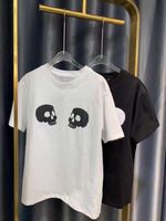 남성 디자이너 2021 여름 남성과 여성의 면화 티셔츠 느슨한 커플 이탈리아어 스타일 간단한 두개골 힙합 짧은 소매 S-XXL.