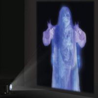 Décoration de fête Écran de projection arrière pour Halloween et Vidéos de fenêtre de Noël virtuelles