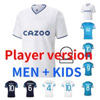 22 23 Olympique de Marseilles Payet Soccer Jerseys Home Luis Henrique Alvaro 2022 2023 Om Milik Under Konrad Maillot Foot Football Shirts Men Kids Kit Player Version