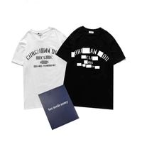 2021 T 셔츠 망 티셔츠 클래식 편지 인쇄 여름 통기성 패션 커플 청소년 고품질 탑 도매 간단하고 세련된 크기