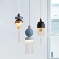Pendant Lamps Nordic Italian Design Tassel Luxury Lights For Living Room Clothing Store Villa Suspension Luminaire Led Hanging LampPendant