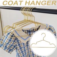 10pcs Children Clothing Hangers Anti slip Aluminum Alloy Hangers wardrobe Space Saving Hanger Baby Coat Skirt Dress Drying Rack 220531