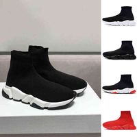 2021 più sexy vendendo le scarpe parigini originali uomini uomini casual calzino 1.0 scarpe da passeggio triplo bianco nero royal beige rosso velocità calzini in pizzo sport