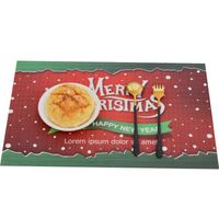 Mats Pads Inyahome PVC Place de Noël non glissant Table lavable Anti-Skid For Kitchen Houseswarming Cadeaux