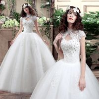 2022 vestido de novia de encaje nuevo, espectáculo delgado, temperamento de alta gama, estilo de iglesia retro, estilo princesa coreano