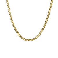 Chains Hip Hop Gold Color Stainless Steel 5mm Width Six Side...