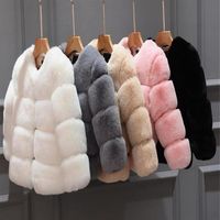2020 New Winter Girls Fur Coat Elegant Baby Girl Faux Fur Jackets And Coats Thick Warm Parka Kids Outerwear baby infant boy design217x