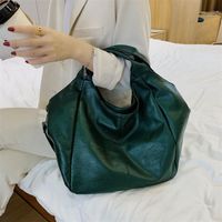 Bolsos de noche grandes hombro verde para mujeres de diseño único bolso de gran capacidad Hobos bolsas de cuero de cuero sacevening