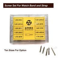 Screw Tube Rod for Metal Watch Band 50pcs 10 sizes Stainless Steel Repair Tools Watch Parts 8.5mm - 26mm 220r