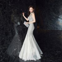 New Style Magic Evening Dresses Luxurious Gown Women Sequin Prom Dress Long 16538