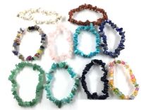 Natural Healing Crystal Bracelet multi colors Gemstone 15- 18...