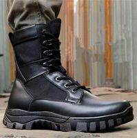 Compre al por mayor Botas Militares Negras Para Hombres de bajo precio \u0026 de  calidad con envío gratuito | Es.DHgate