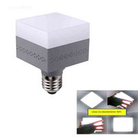 E27 220V Square Cube LED Lamp Light Bulb 18W 28W 38W High Power Replacement Illumination LED Light Warm White Bombillas Ampoule H220428
