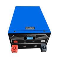 LifePO4 Bateria azul embutido BMS Display 12V 100AH ​​Tamanho do Bluetooth Aceptável personalizado, adequado para carrinho de golfe, empilhadeira, barco e camppervan