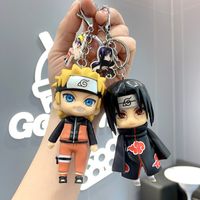 2022 Novo anel Key Ring Toy Chain Chain Doll Cartoon Naruto Figura Chains Cadeias Anime Pingente Pingente Dolls Conjuntos Móveis Móveis e Femininos Pingentes de Mochila