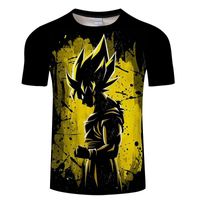 Men' s T- Shirts 2022 Anime Goku 3D Printed T- shirt Men W...