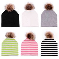 double- layer cotton men' s and women' s hat fox wool...
