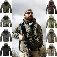 Av Ceketleri Açık Spor Askeri Takım Softshell Erkekler Ceket veya Pantolon Taktik Setler Yürüyüş Kamp Rüzgar Yalıtım Kamuflaj Kıyafetleri