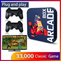 Newest Super Arcade Box Game Console For PS1 N64 PSP 33000+ Retro Video Games Player 4K HD Support TV Projector Monitor Out Gaming Box With Wireless Controller Gamebox