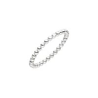 Anelli di nozze Mavis Hare inossidabile in acciaio inossidabile anello di perlina di perline da perle come regalo di Natale