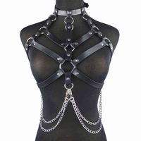 Sexy Women Suspender Belt body harness bra goth accessories ...