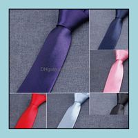 Coules de cou Accessoires de mode Narrest Version Necclue Mens Tie à 50 couleurs Couleurs 145x5cm Arrow Skinny Color Color FedEx Drop Deli