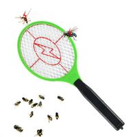 Outdoor Gadgets Summer Operated Hand Racket Electric Mosquito Swatter Insect Home Garden Pest Bug Zapper Killer192Z