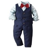 Set di abbigliamento per bambini ragazzi si adatta alla moda gentiluomo da bagno formale smoking abiti da festa per bambini blazer blazer blazer set 4pcsclothing