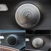 Burmester Audio -Lautsprecher Sound AMG Style Trim Cover 304 Edelstahl Silber für Benz W205 W213 S Autos Innenraumzubehör