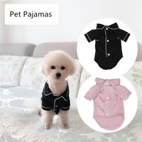 Small Dog Apparel Coat Pet Puppy Pajamas Black Pink Girls Poodle Bichon Teddy Clothes Christmas Cotton Boy Bulldog Softfeeling Shi2810