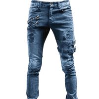 Jeans para hombres hombres flaco lavado 2022 súper hombres no rasgados pantalones de mezclilla elástica cintura elástica gran tamaño pantalones largos