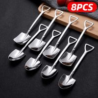 SCOOPS 410 cucharadas de palas de acero inoxidable cuchara de café creativo para la cucharada de la cuchara de helado