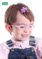 Bambini da bambina di occhiali da bambina 42mm con cavo Nessuna vite, bombardamento flessibile monocolo, cornice per occhiali per bambini pieghevole