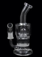 two function 8 inches glass pipe BUBBLER bong two percs with...