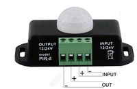 12V Sensor Sensor LED Dimmer Dimmer Temporizador para LED Strip Fita Luz Infravermelha Detecção 6A 12 Volt 24 Volt Faixa de Indução 8m - Express