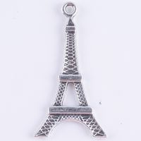 DIY Antik Silber / Kupferlegierung Paris Eiffelturm Charme Anhänger Fit Armbänder Halskette Metall Schmuck Machen 300 teile / los 719