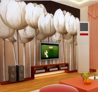 El arte puede personalizar Ecológico 3D tridimensional Loto abstracto grandes murales sofá TV fondo papel tapiz pared moda mural decoración para el hogar