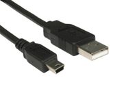 Mini USB 5PIN USB-data Synkronisera kabelkabel för Canon PowerShot SX100 är SX200 är SX400 är kamera