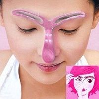 Atacado-Plástico Modelagem Sobrancelha Shaping das Mulheres Grooming Estêncil Maquiagem Beleza DIY Ferramenta smt101