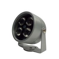 4 IR LED Kızılötesi Aydınlatıcı Işık IR Gece Görüş CCTV Güvenlik Kameraları için Dolgu Aydınlatma metal Gri Dome Su Geçirmez