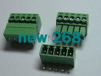 150 sztuk Złącze śrubowe Złącze śrubowe 3.5mm Kąt 5 Pin Green Pluggable Type